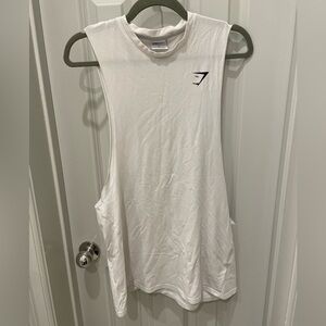 Gymshark White Muscle Tee
